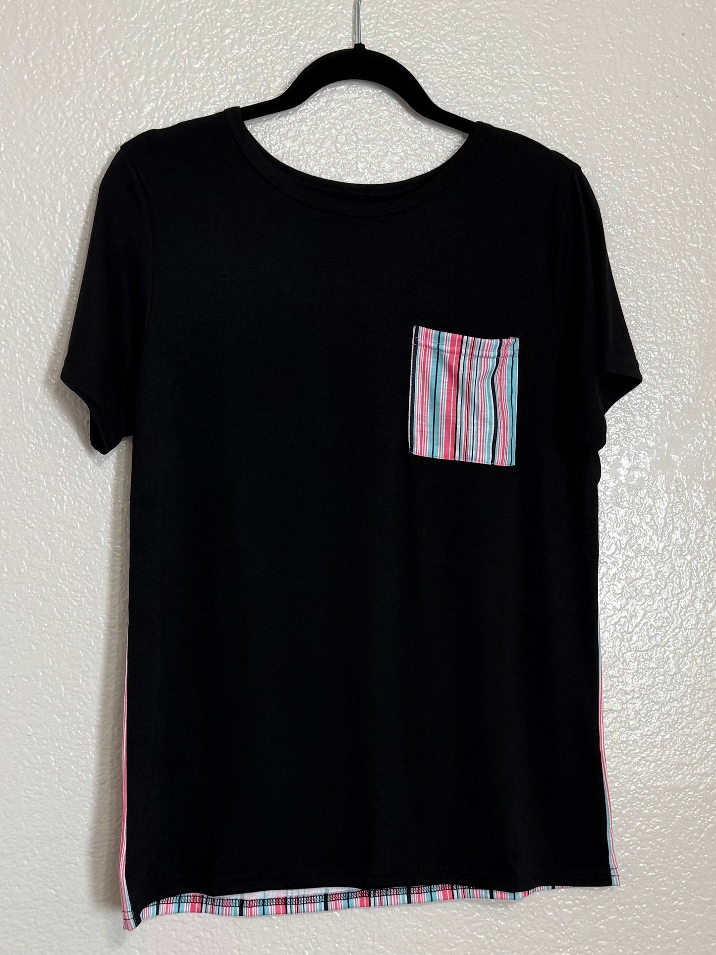 Malibu Striped Tee + Pocket