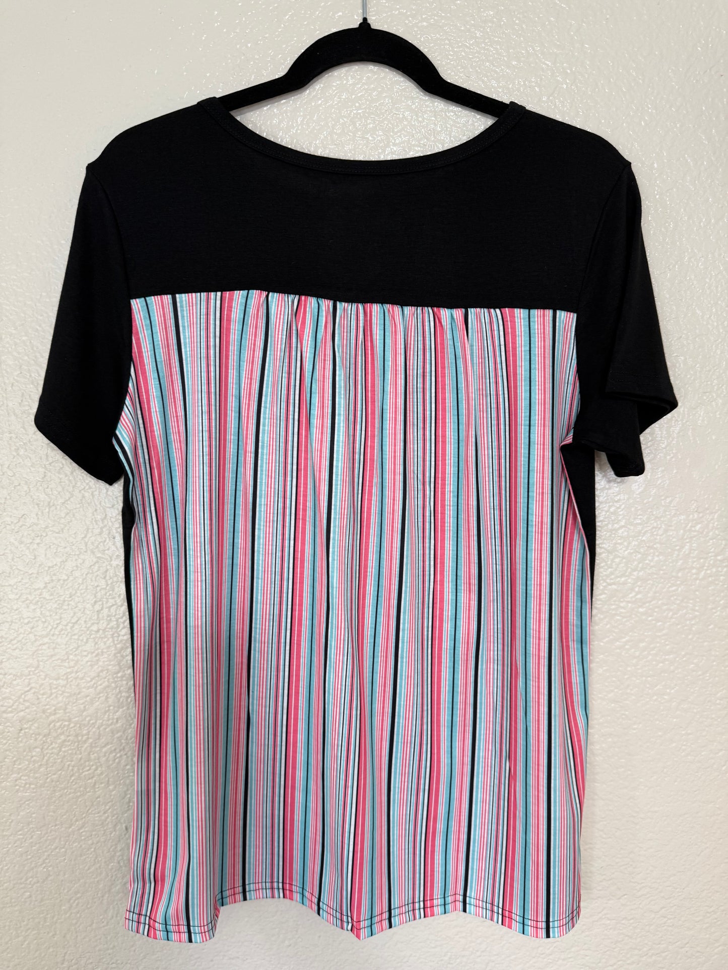 Malibu Striped Tee + Pocket