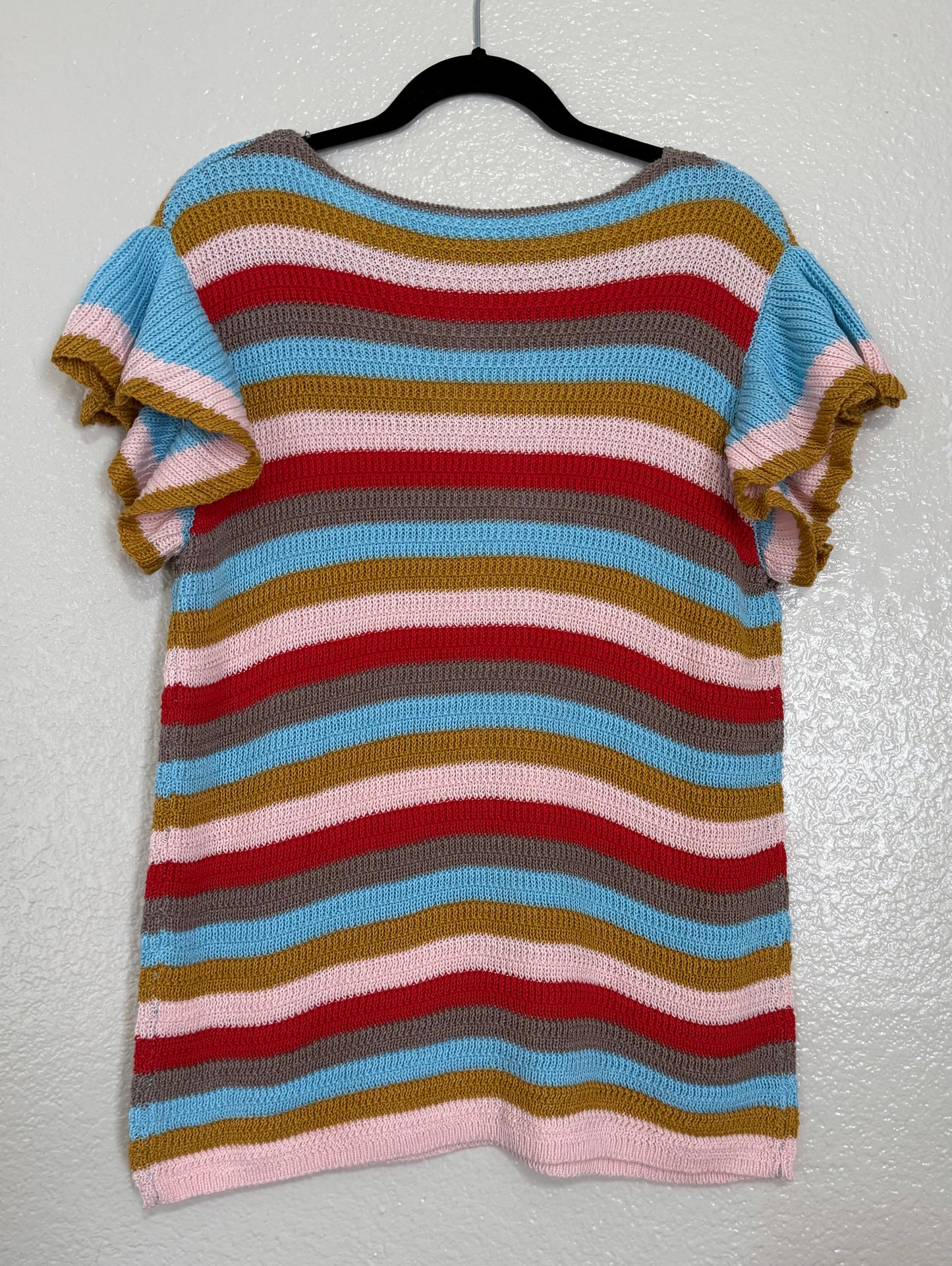 Sorbet Flutter Sleeve Shirt