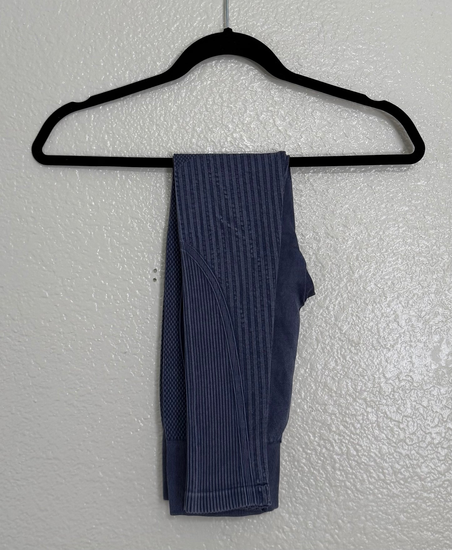 Navy Ribbed Leggings