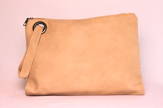 Tan Clutch Bag