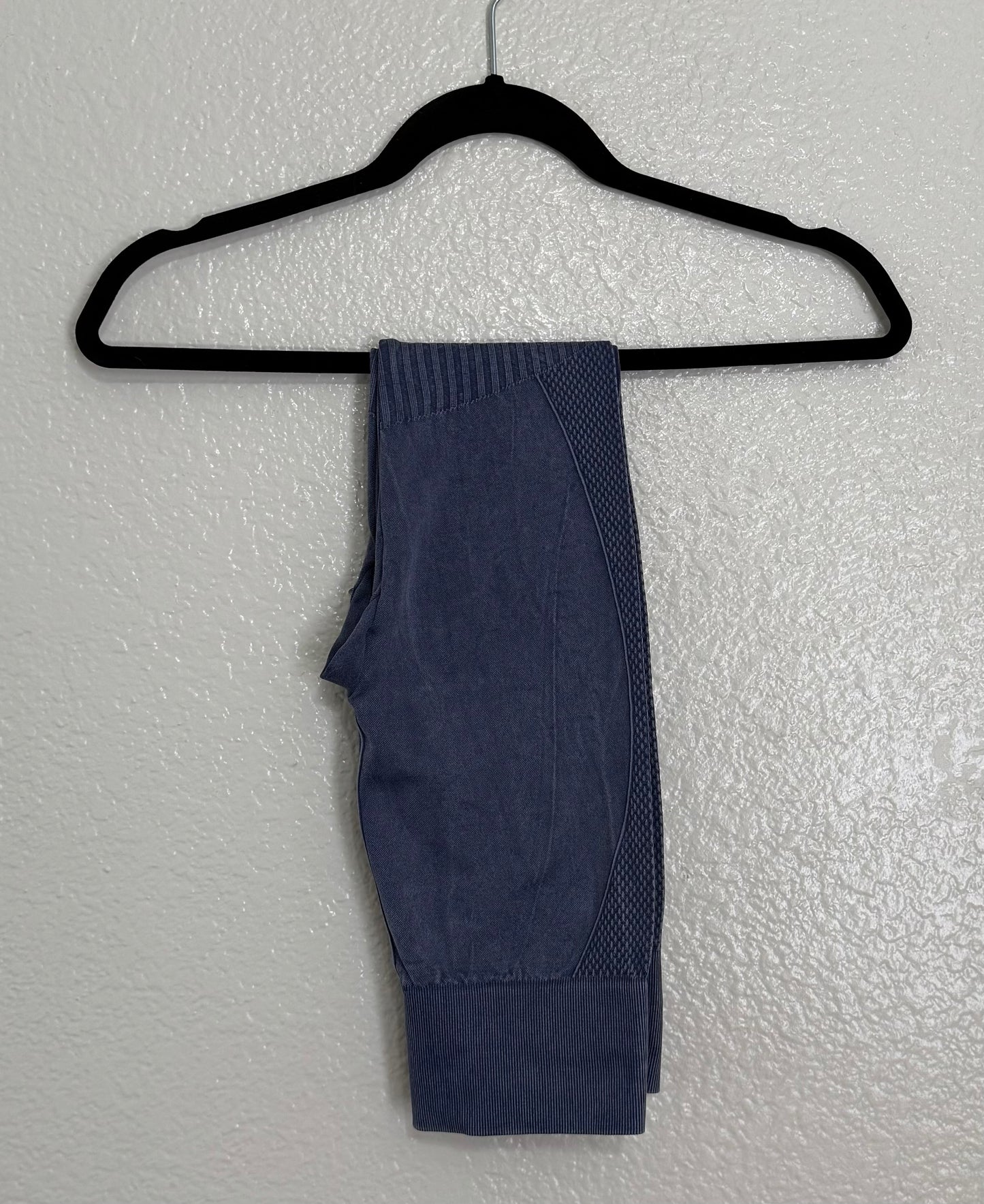 Navy Ribbed Leggings