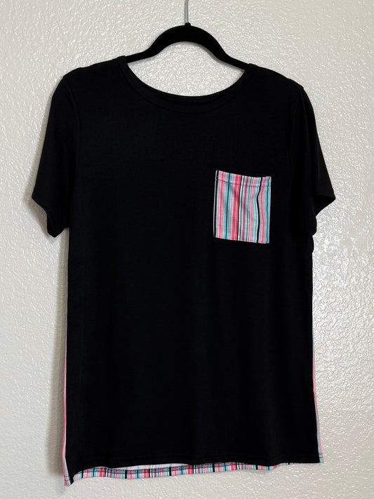 Malibu Striped Tee + Pocket