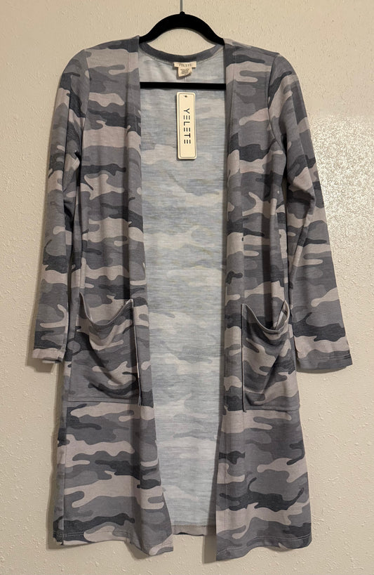 The Camo Cardigan