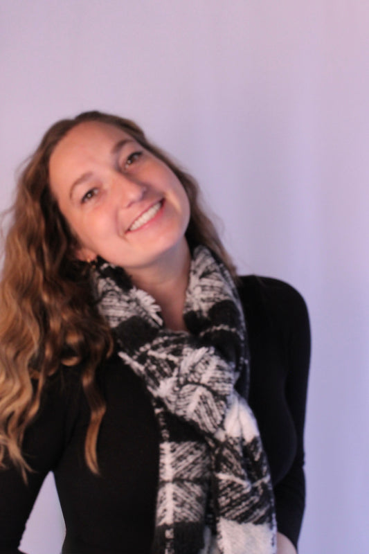 White Christmas Scarf