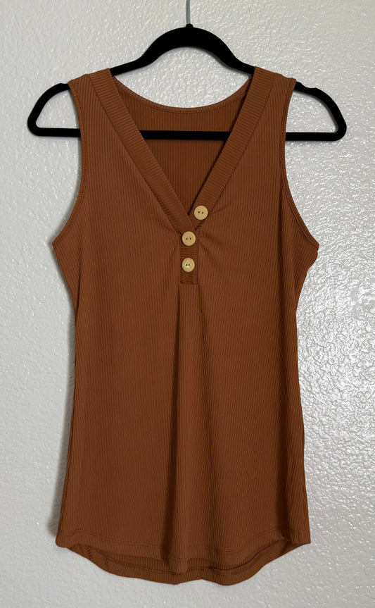 Whipped Coffee Ribbed Tank