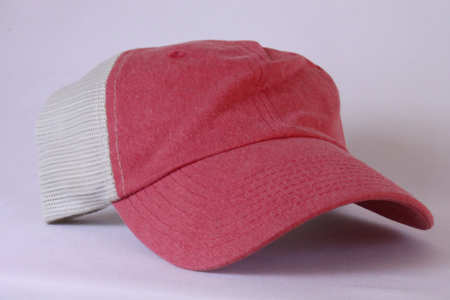 Bright Red Denim Hat