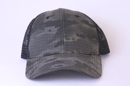 Grey Camo Denim Hat