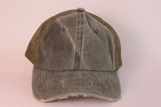 Green Distressed SnapBack